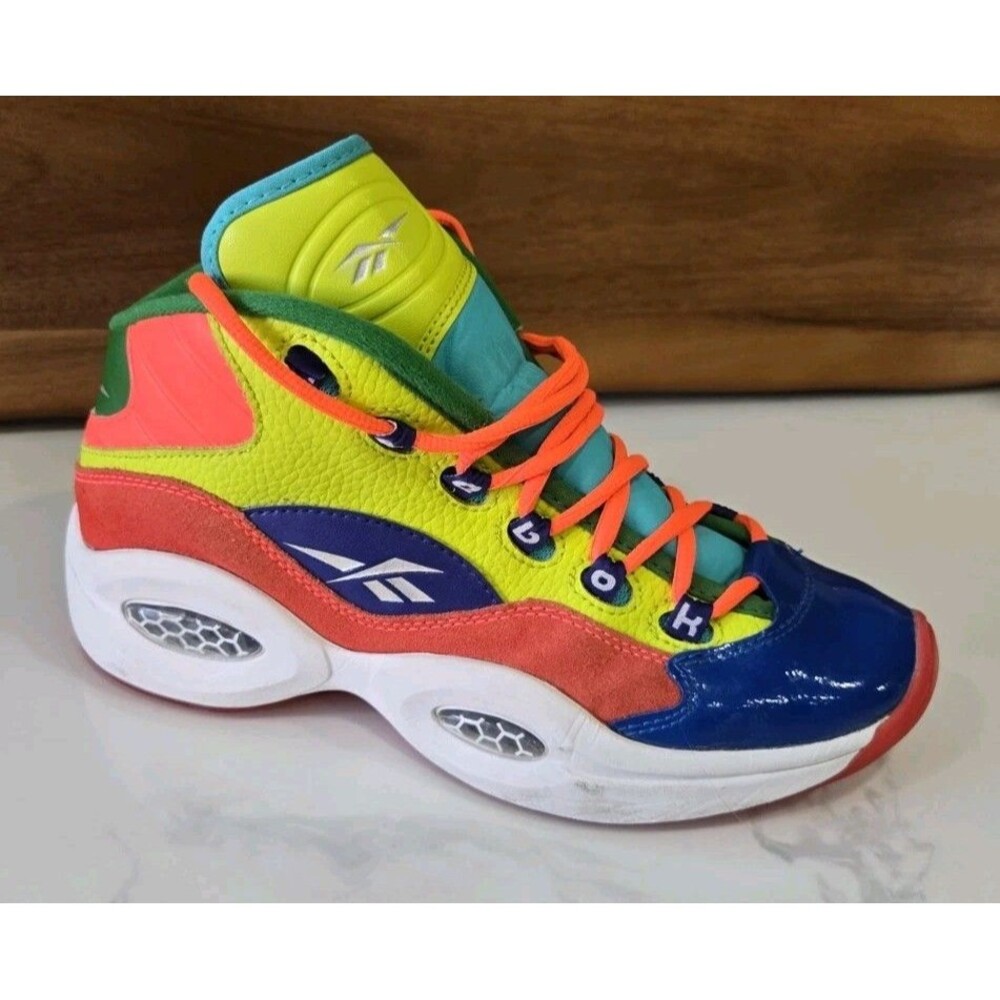 Reebok Question Mid Color Explosion Allen Iverson HP3005 Youth Size 6 Sneakers